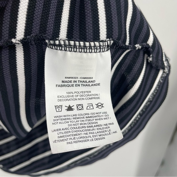 Nike Victory Stripe black gray White Stripe Golf Polo Short Sleeve XL TCU BV0367 - Picture 6 of 10